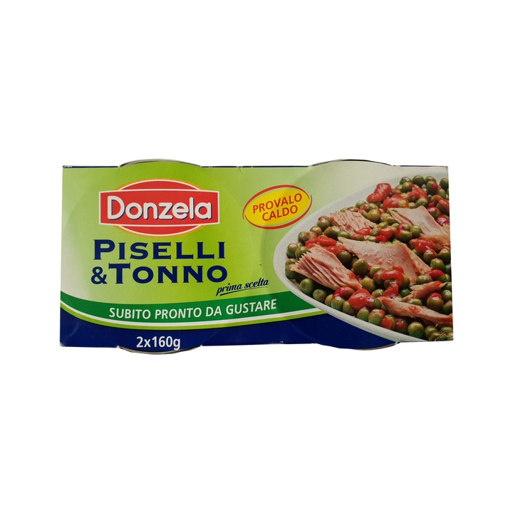 Salata de ton cu mazare 2x160 gr Donzela