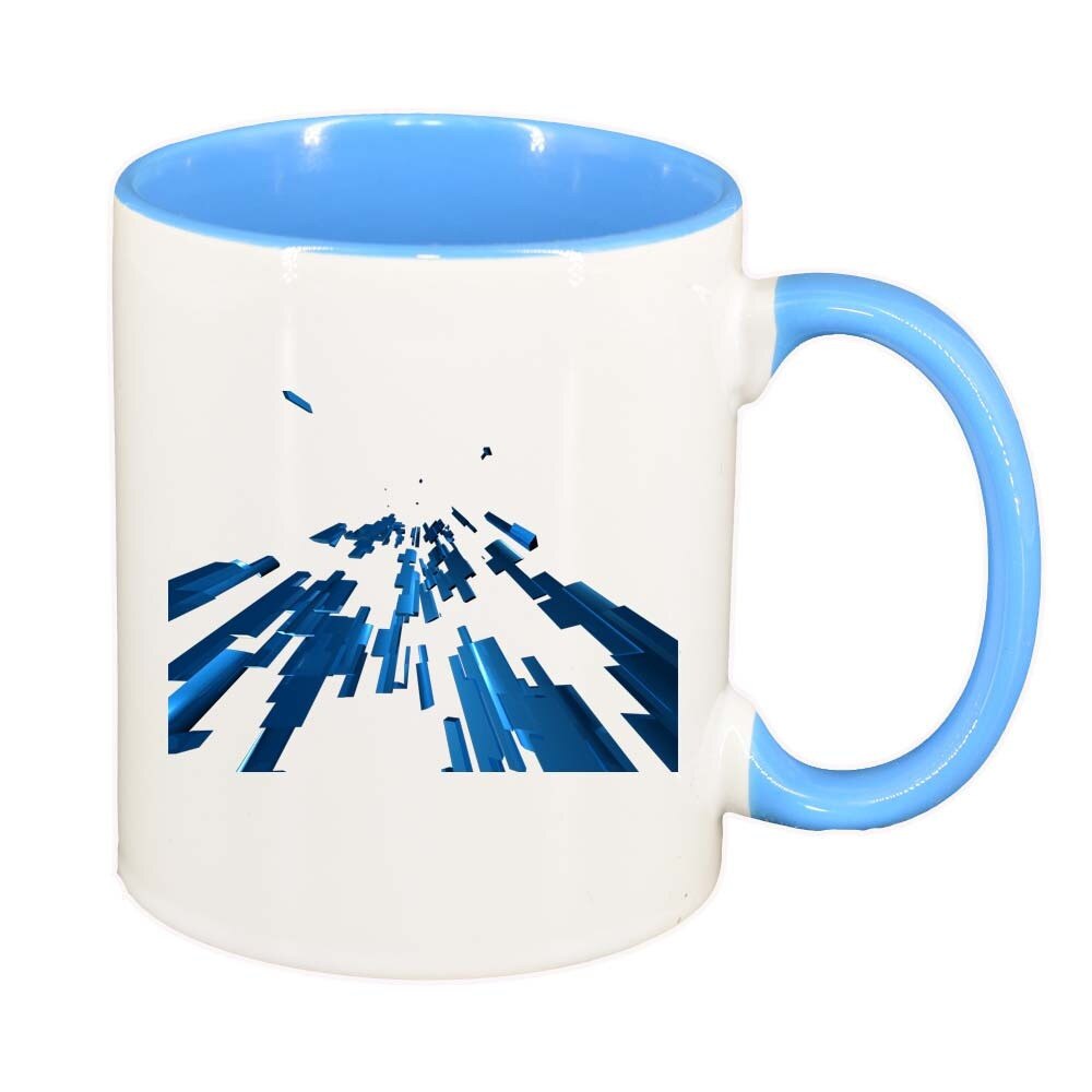 Cana Forme, interior albastru, 330ml, D303