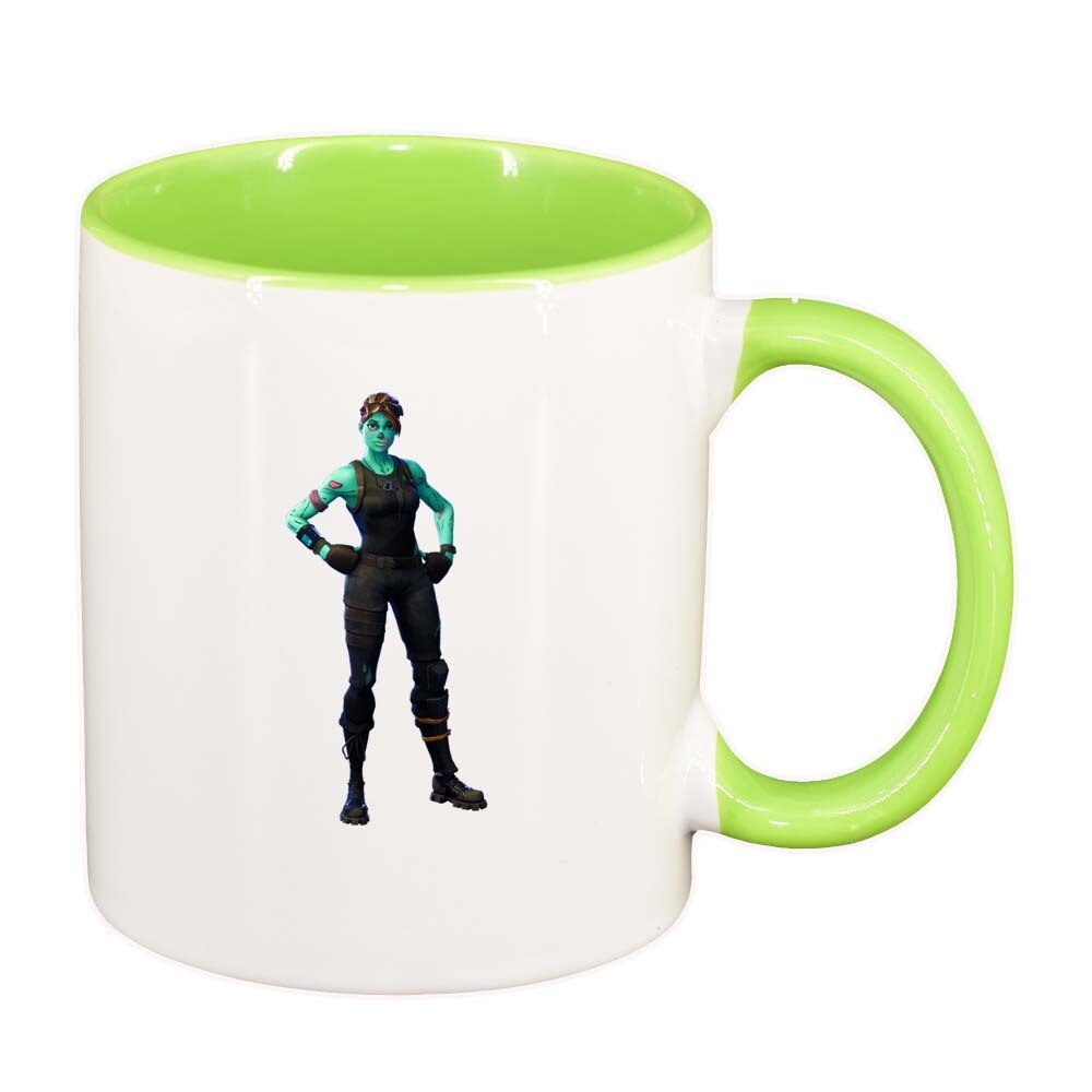 Cana Figure, interior verde deschis, 330ml, D306