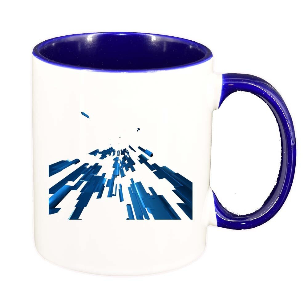 Cana Forme, interior albastru inchis, 330ml, D303