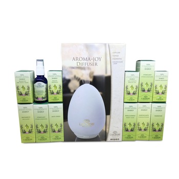 Pachet 12 uleiuri esentiale, cadou difuzor de aroma, Lakshmi Pachet 12 uleiuri esentiale, cadou difuzor de aroma, Lakshmi