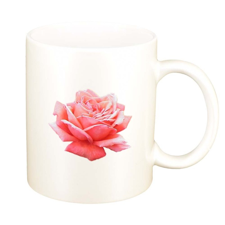 Чаша за роза, перлено бяла, 330 мл, D312