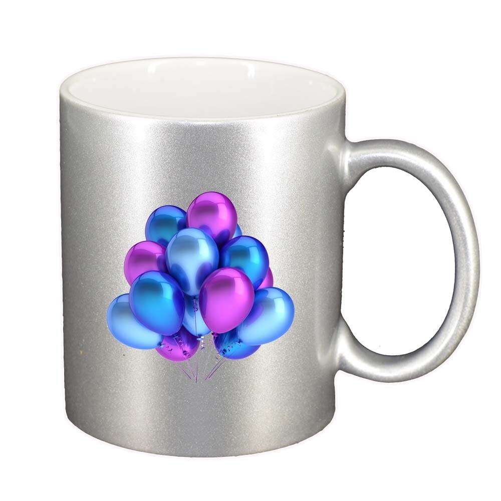 Cana Balloon, argintiu sidefata, 330ml, D310