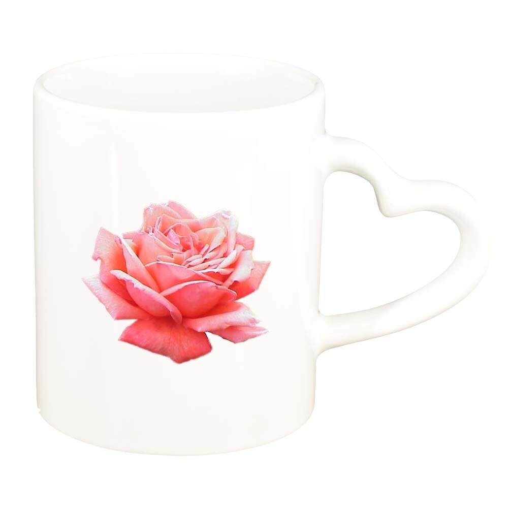 Cana Rose, alb, maner inima, 330ml, D312