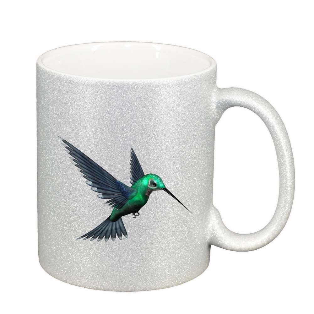 Cana Bird, argintiu sidefata glitter, 330ml, D313