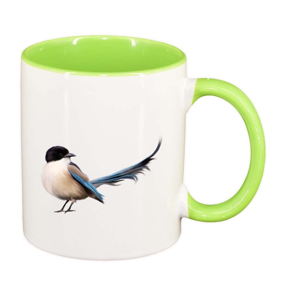 Cana Bird, interior verde deschis, 330ml, D309