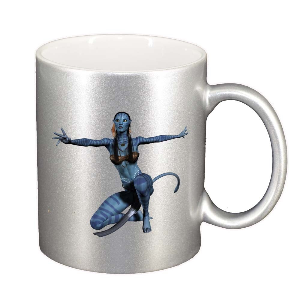 Cana Avatar, argintiu sidefata, 330ml, D314