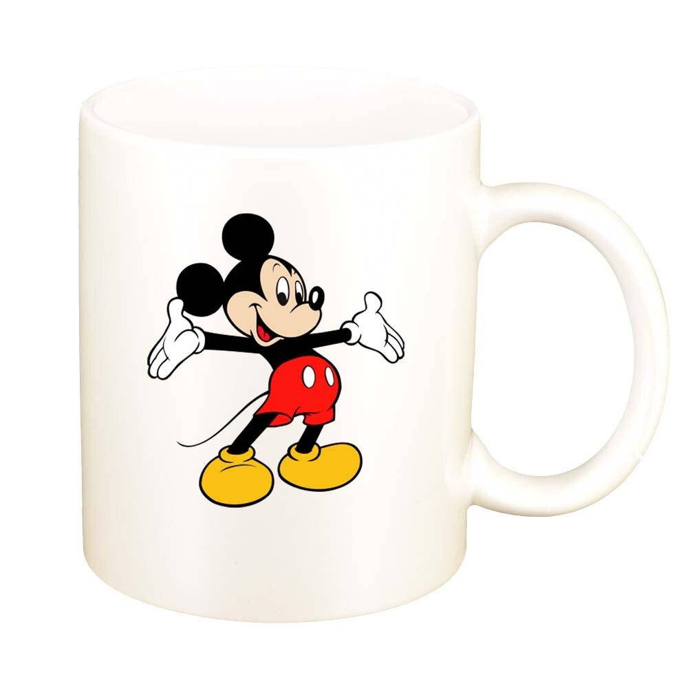 Cana Mickey Mouse, alb sidefata, 330ml, D316
