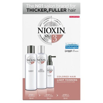 Kit impotriva caderii parului Nioxin System 3: Sampon, 150 ml + Balsam, 150 ml + Tratament leave-in, 50 ml Kit impotriva caderii parului Nioxin System 3: Sampon, 150 ml + Balsam, 150 ml + Tratament leave-in, 50 ml