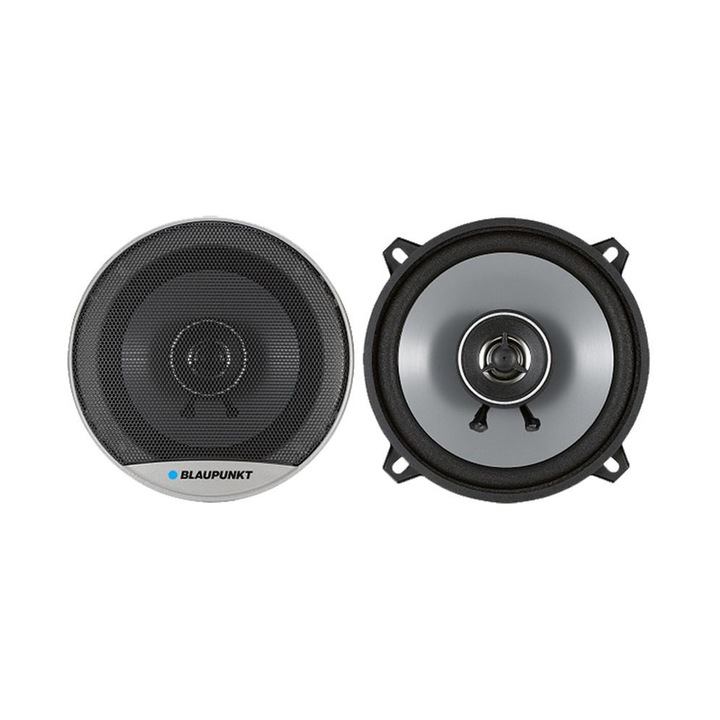 Difuzoare Auto Blaupunkt coaxiale, Design 2 Cai, Diametru Difuzor 13 cm, Putere 40W RMS, Impedanta 4 Ohm, Tip produs Difuzor Putere RMS 40 W Impedanta 4 Ω Putere 280 W Diametru 5.1 inch Raspuns in frecventa 70 - 20000 Hz, Negru