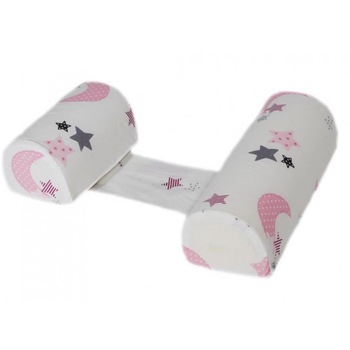 Perna anti-rasucire si pozitionare bebelusi Pink Moon White Perna anti-rasucire si pozitionare bebelusi Pink Moon White