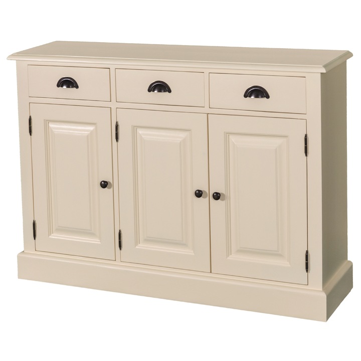 Dulap Szel-Mob cu 3 usi si 3 sertare, culoare galben