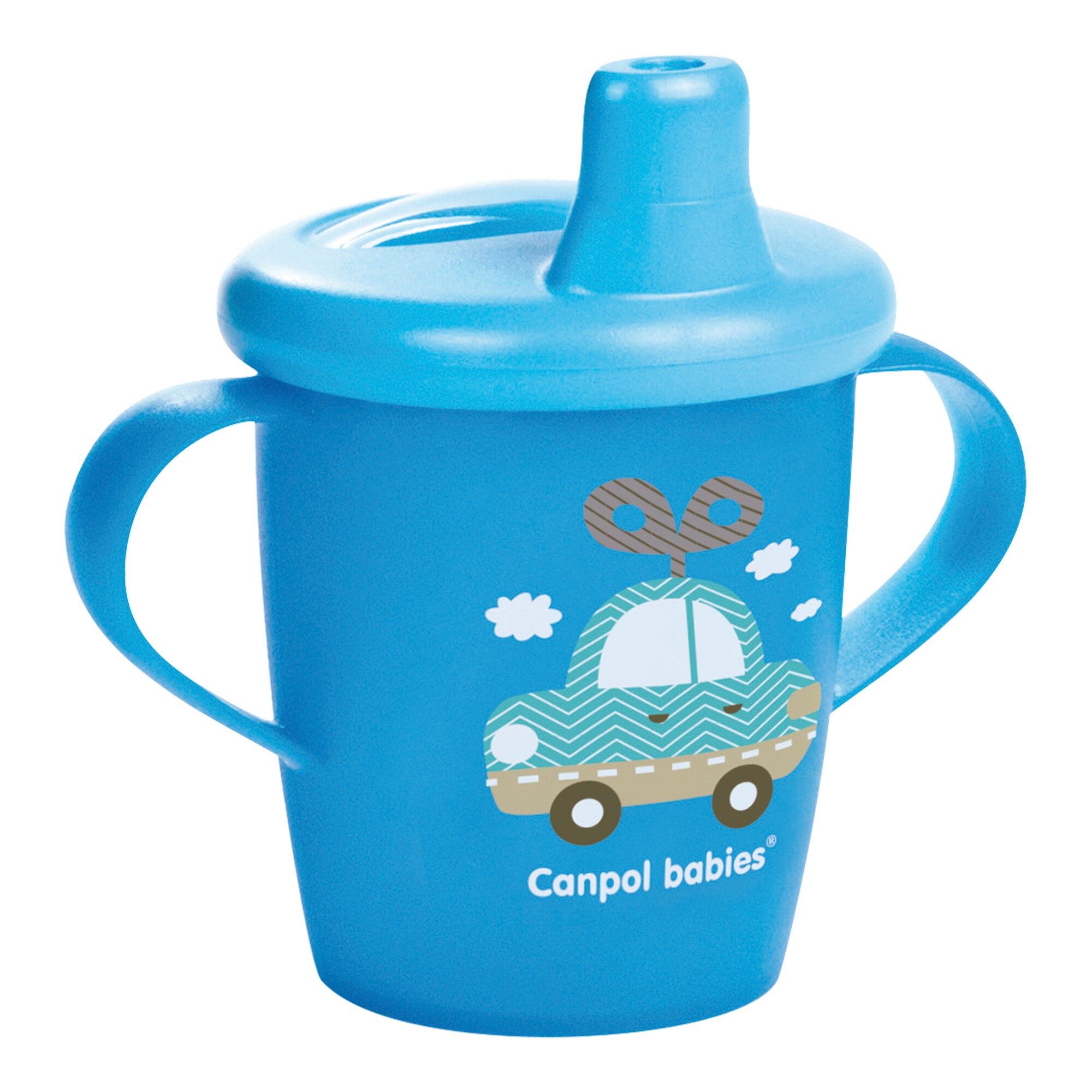 Canita anti-varsare Haberman „Toys“, Canpol babies®, 250 ml, albastru