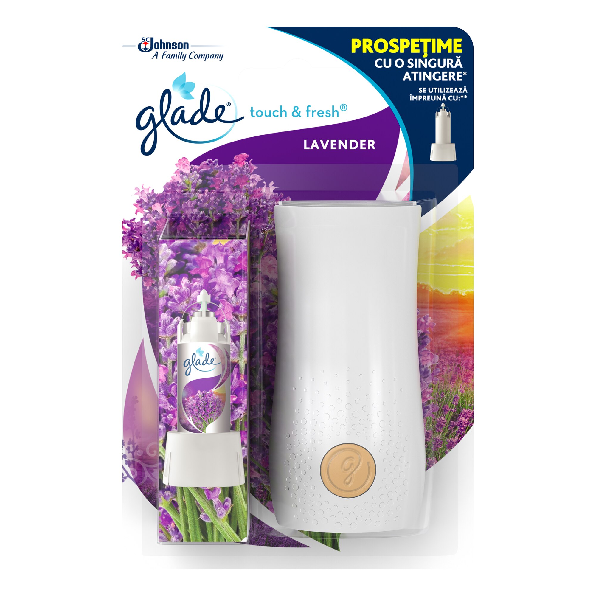 Odorizant de aer miscrospray Lavender 10 g, Glade