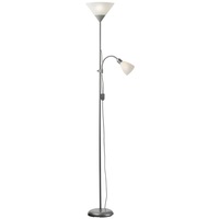 lampadar pentru interior cu structura din metal cromat gri si abajurul din plastic albats 1 x e27  1 x e14 1790 mm alb cu 2 surse de luminat imagen 2_0_
0