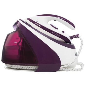 Statie de calcat Heinner HIS-D3007IX, 3000 W, 7 bar, 1.8 L, talpa ceramica, oprire automata, Violet Statie de calcat Heinner HIS-D3007IX, 3000 W, 7 bar, 1.8 L, talpa ceramica, oprire automata, Violet