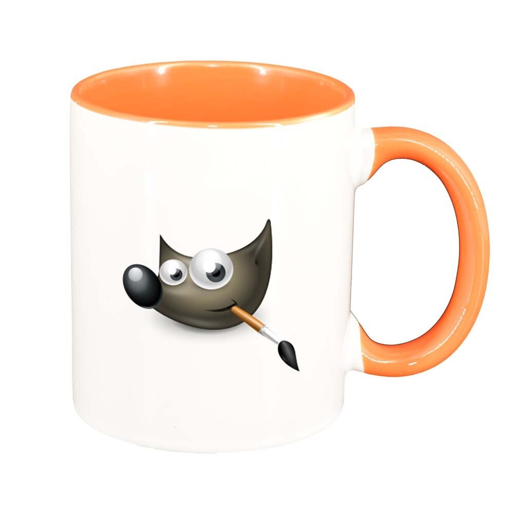 Cana Fox, interior portocaliu, 330ml, D317