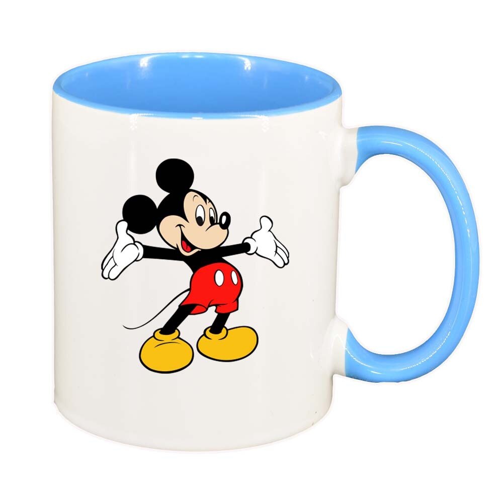 Cana Mickey Mouse, interior albastru, 330ml, D316