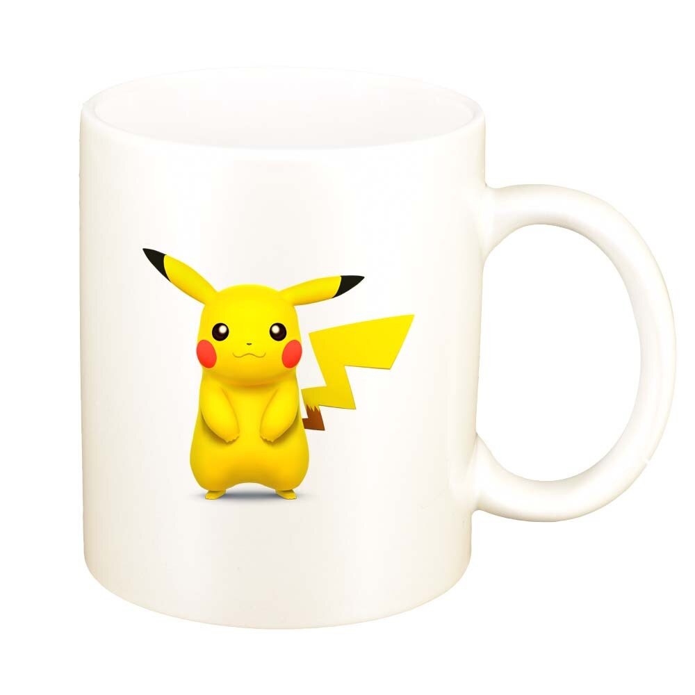 Cana Pikachu, alb sidefata, 330ml, D319