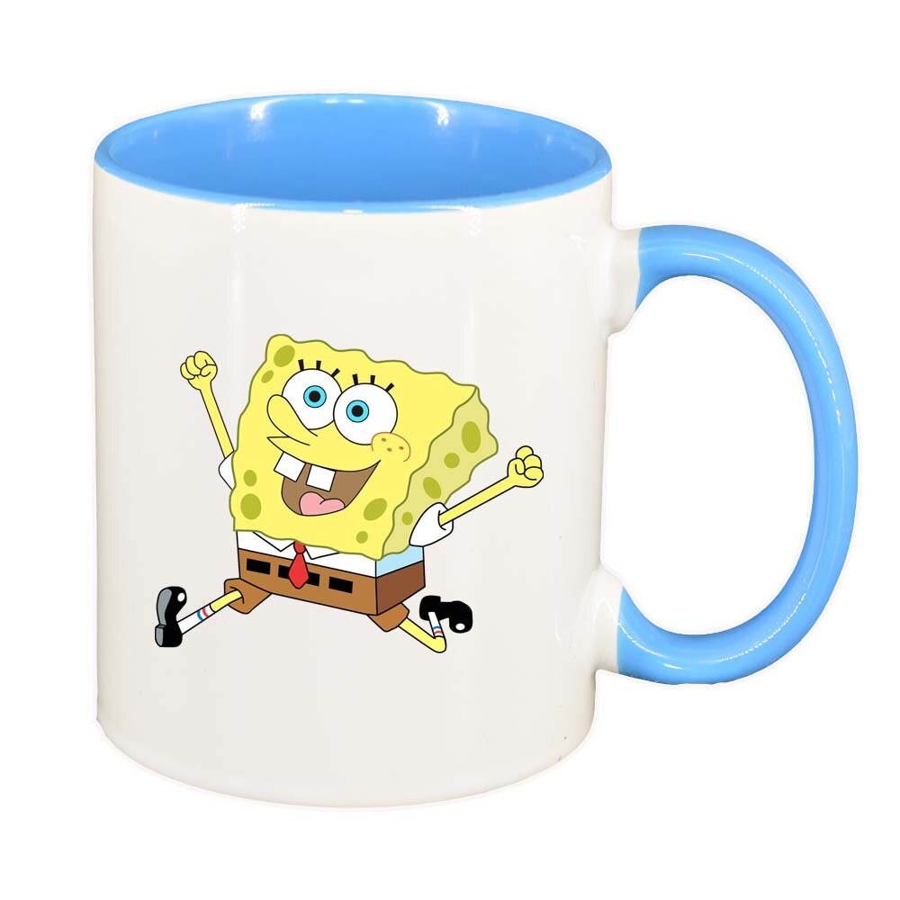 Cana Sponge Bob, interior albastru, 330ml, D320