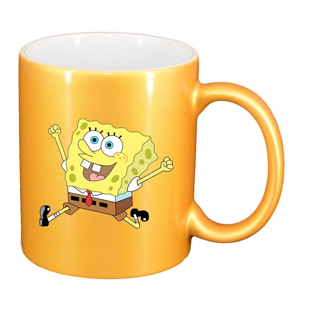 Cana Sponge Bob, auriu sidefata, 330ml, D320