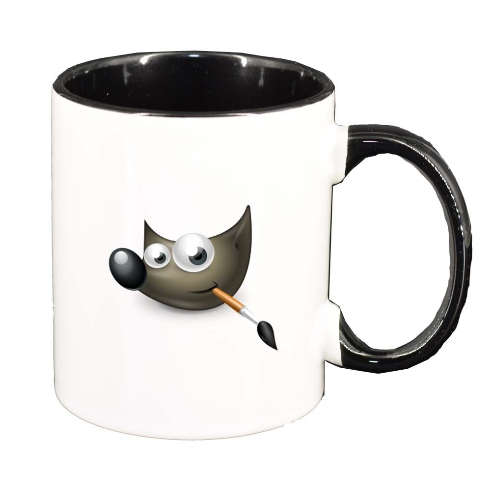 Cana Fox, interior negru, 330ml, D317