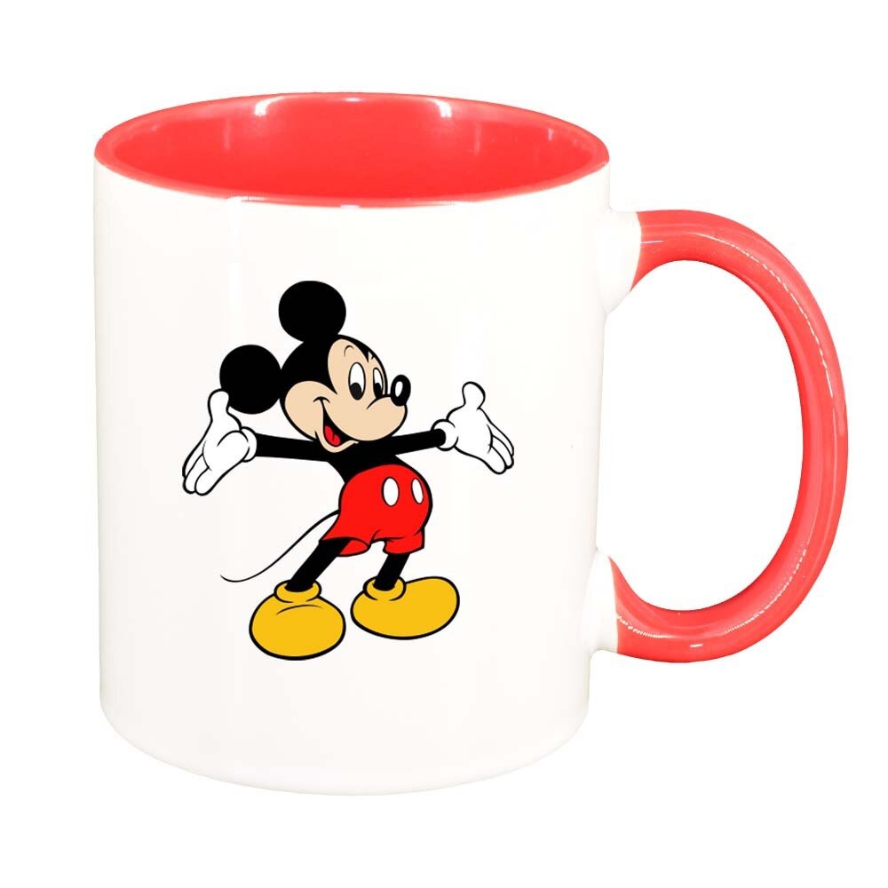 Cana Mickey Mouse, interior rosu, 330ml, D316