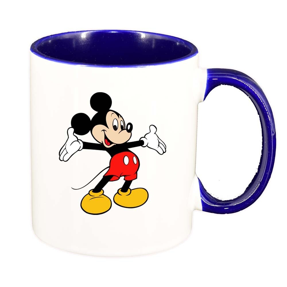 Cana Mickey Mouse, interior albastru inchis, 330ml, D316