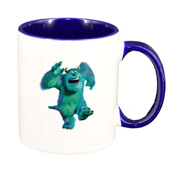 Cana Monster Inc, interior albastru inchis, 330ml, D321 Cana Monster Inc, interior albastru inchis, 330ml, D321