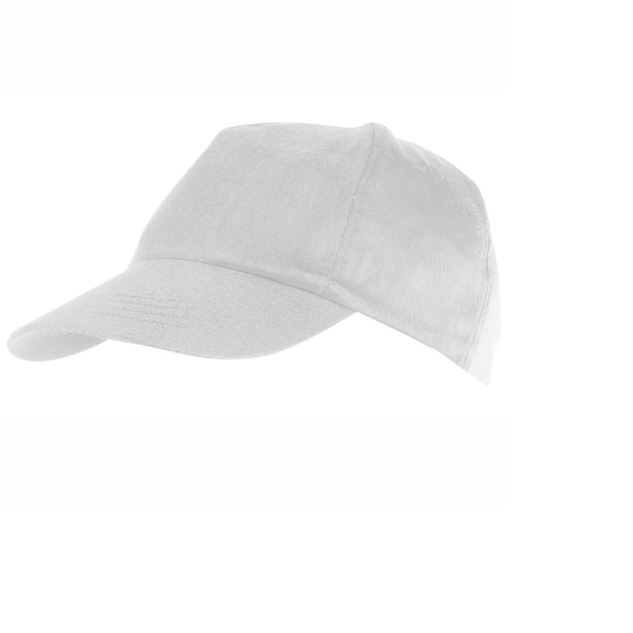 Sapca cu cozoroc 180gr, bumbac 100%, alb