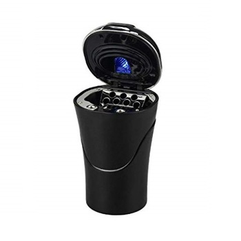 Scrumiera Auto N09C cu Led, Bricheta, Negru/Argintiu Scrumiera Auto N09C cu Led, Bricheta, Negru/Argintiu