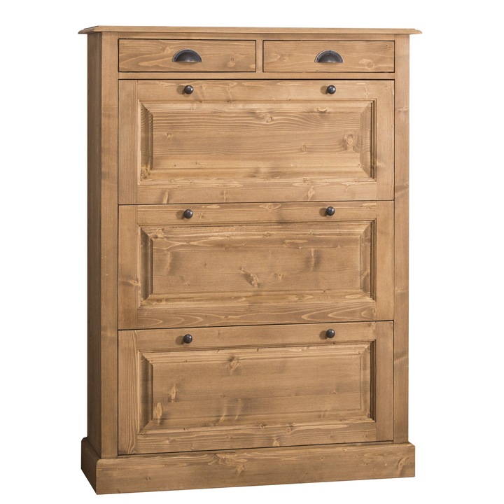 Pantofar Szel-Mob cu 3 usi si 2 sertare, culoare ceruit