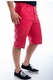 Мъжки къси панталони Rossini Regular fit, Червени ленени, Размер 52