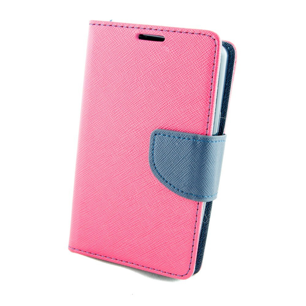 Husa piele, ECO LG Joy, Fancy, Roz/Albastru