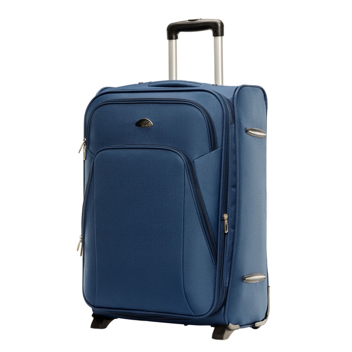 Klept Space gurulós bőrönd, 65 cm, Tengerészkék