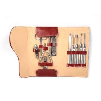 Trusa profesionala manichiura Lila Rossa, 11 piese, model rosu TM11P Trusa profesionala manichiura Lila Rossa, 11 piese, model rosu TM11P