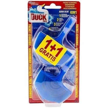 Odorizant toaleta solid 4in1 Duck Aqua Blue 40gr, 1+1 Odorizant toaleta solid 4in1 Duck Aqua Blue 40gr, 1+1