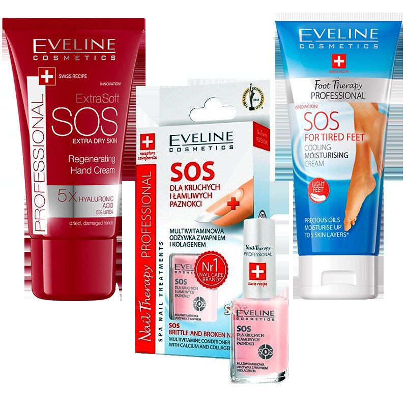 Kit Tratamente Unghii 3 in 1, E-unghii, SOS Maini Picioare Unghii