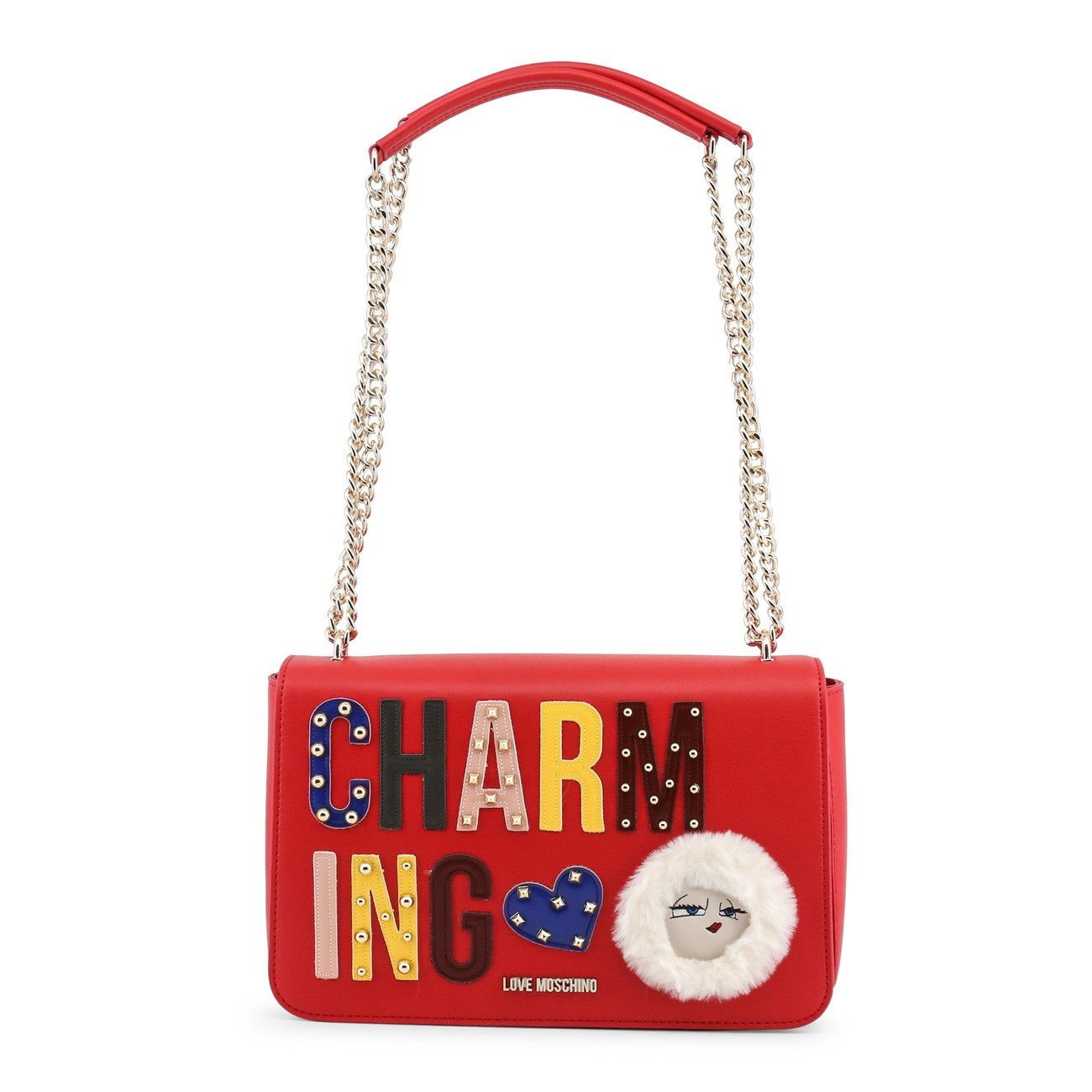 Geanta, de dama, de umar, rosu, Love Moschino - JC4266PP06KJ