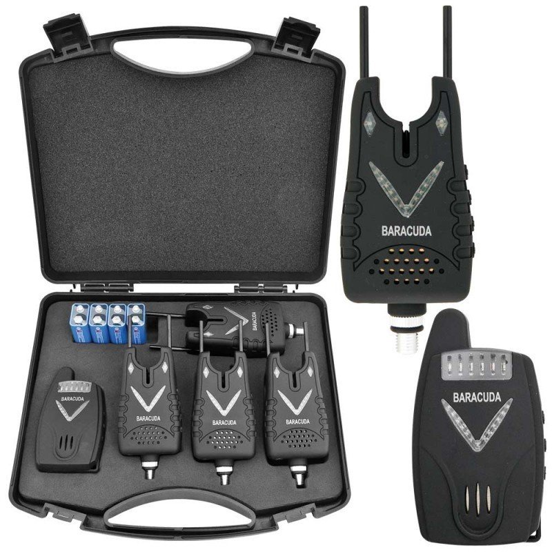 Set 4 avertizoare wireless TLI34 + receptor si SNAG BARR Baracuda 2019