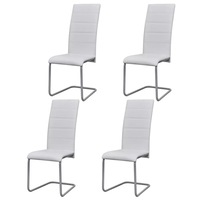 set de 4 scaune de bucatarie stil modern vidaxl piele artificiala alb imagen 59_0_
0