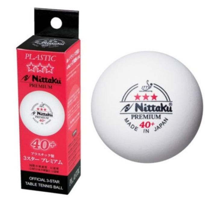 Set 3 mingi de tenis Nittaku Premium 40+, Nittaku