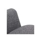 Set de 6 scaune de bucatarie cu design modern, tip fotoliu, vidaXL, tapiterie textila, Gri