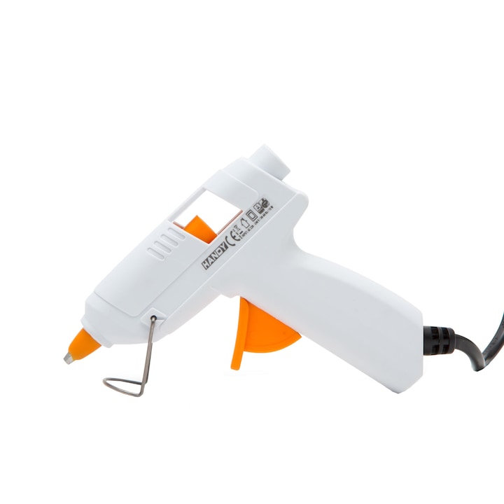Pistol de lipit Handy 11098WH, 15 W, 230 V, 180°C temperatura topire, 7 mm bagheta termoadeziva