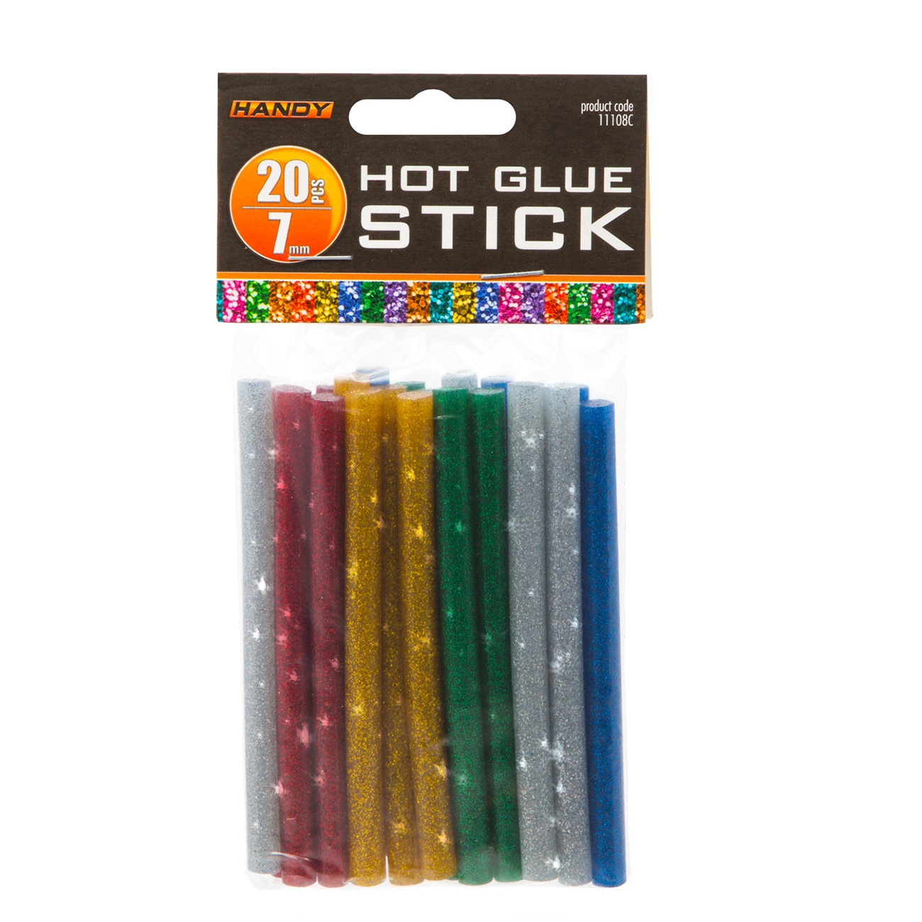 Set 20 baghete universale Handy 11108C, 7 mm, diverse culori