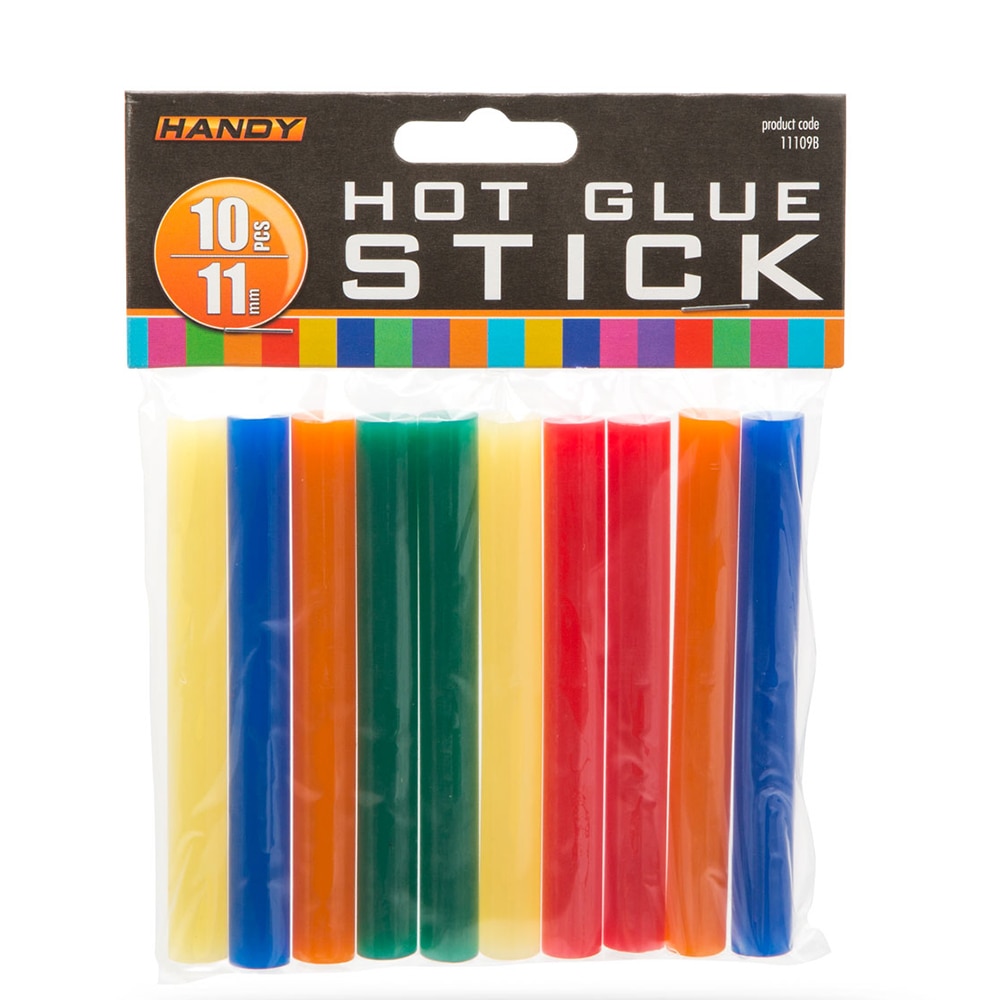 Set 10 baghete termoadezive Handy 11109B, 11 mm, diverse culori