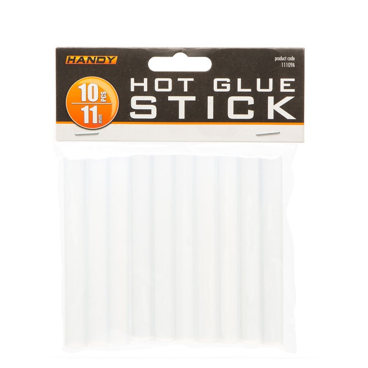 Set 10 baghete termoadezive Handy 11109A, 11 mm, transparente