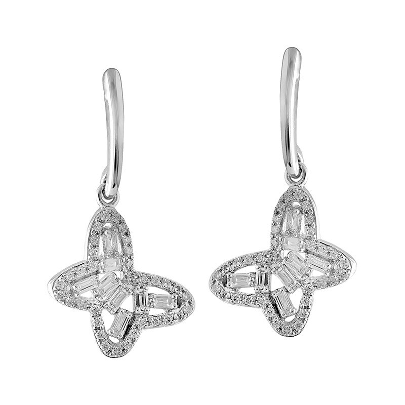 Cercei Blanco's Aur 18k Diamante E4245DWN-W