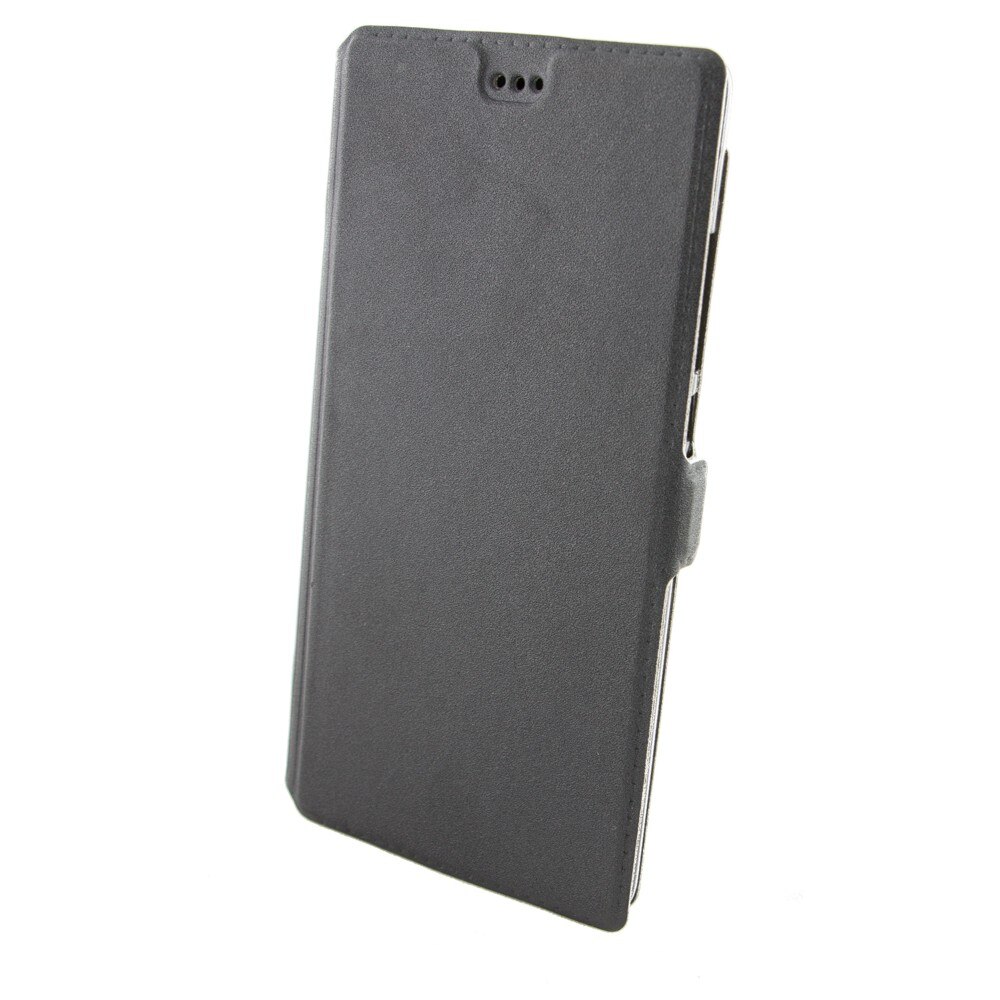 Husa piele, Eco Pocket, Book Huawei Ascend P8, Negru