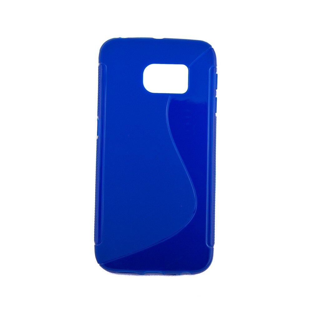 Husa silicon, Samsung Galaxy S6 Edge G925 S Line, Albastru
